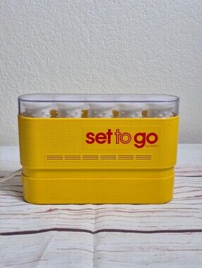 Set to Go by Clairol Yellow Hot Roller Set With Clips TESTED